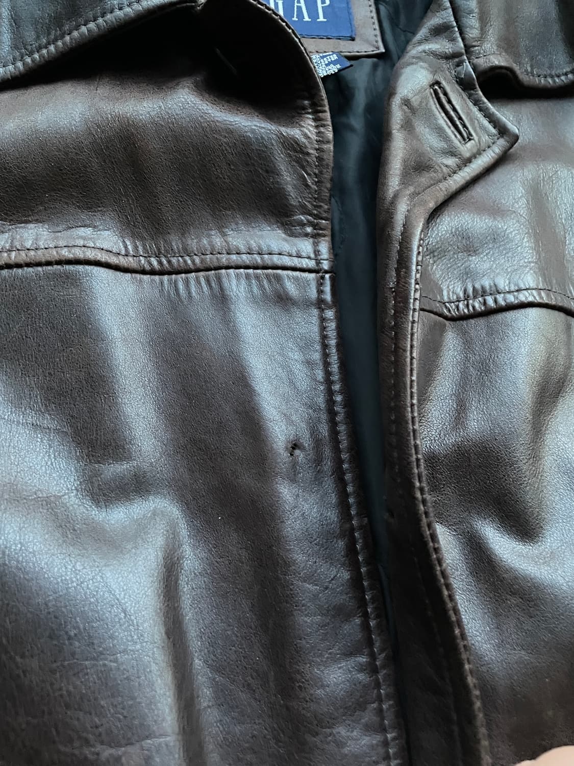 90s 올드갭 레더 카코트 브라운 gap carcoat 상품이미지6