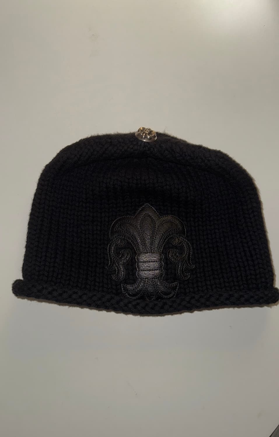 급처) 크롬하츠 레더 패치 플레어 비니 코튼 상품이미지1