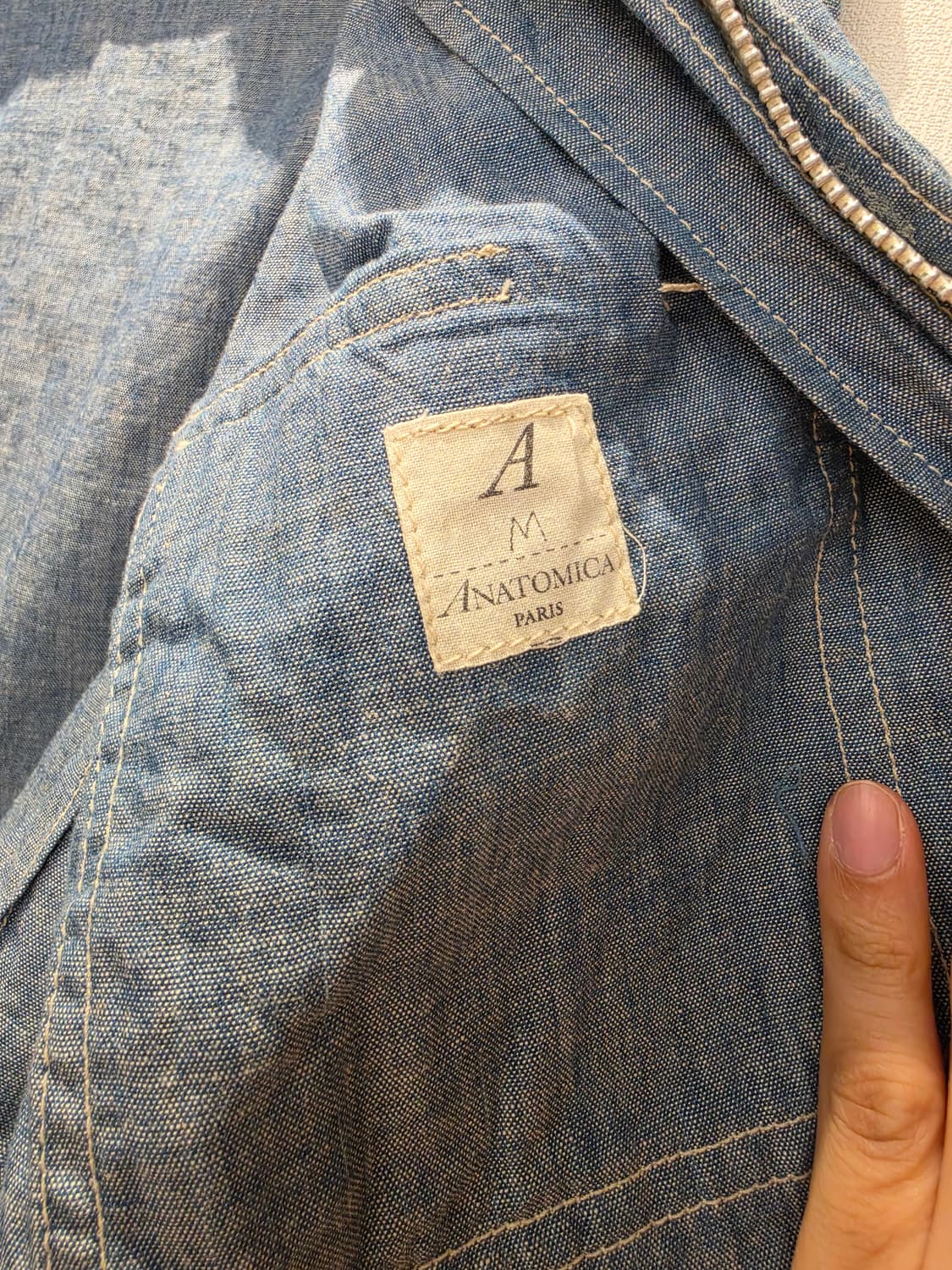 ANATOMICA 샴브레이 셔츠자켓 상품이미지4