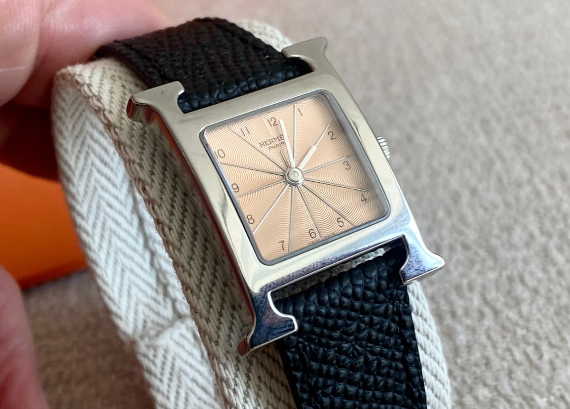 에르메스 H아워 1.210 인디핑크 여성용 쿼츠 PM 사이즈 상품이미지4