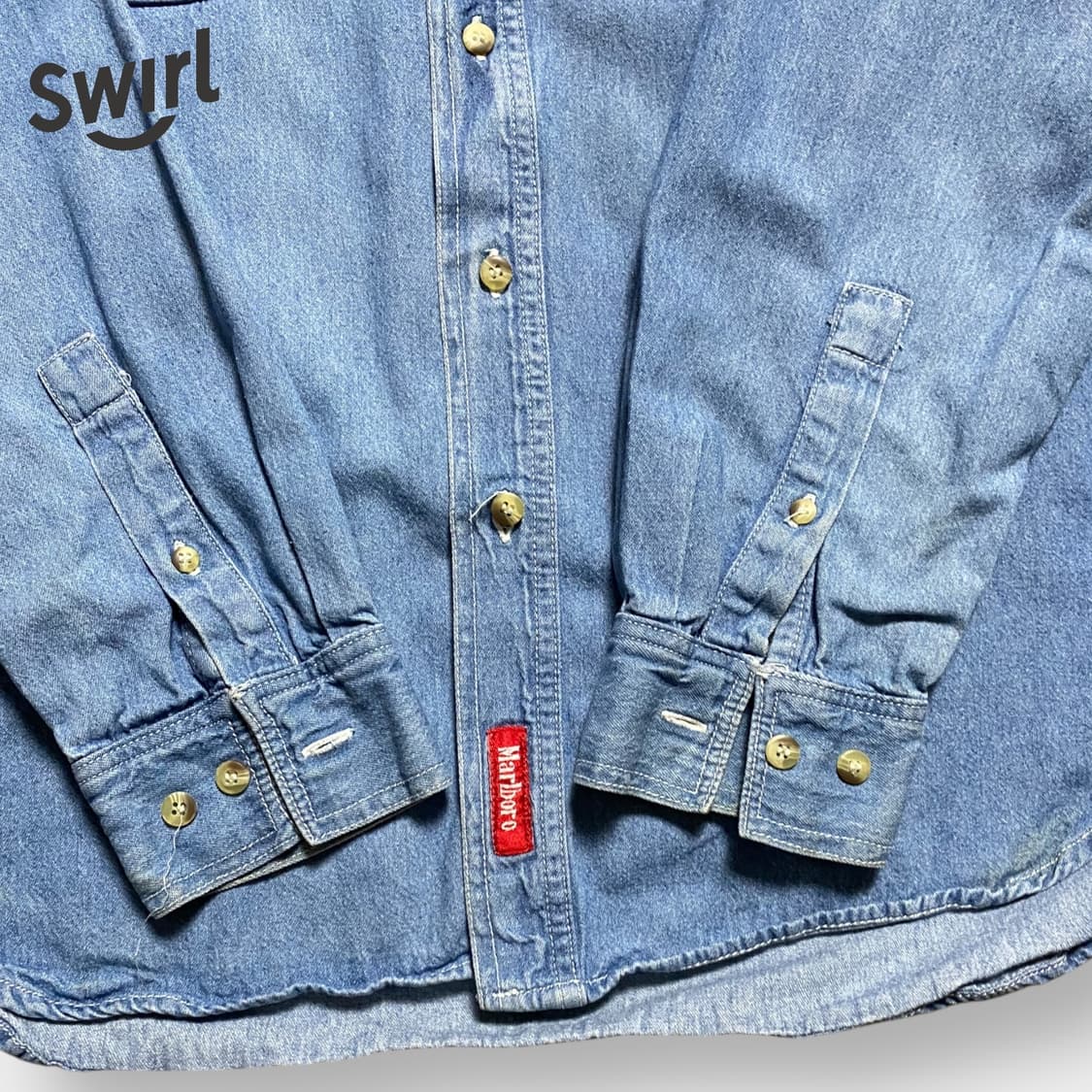 🌊90s Marlboro work denim shirts 상품이미지7