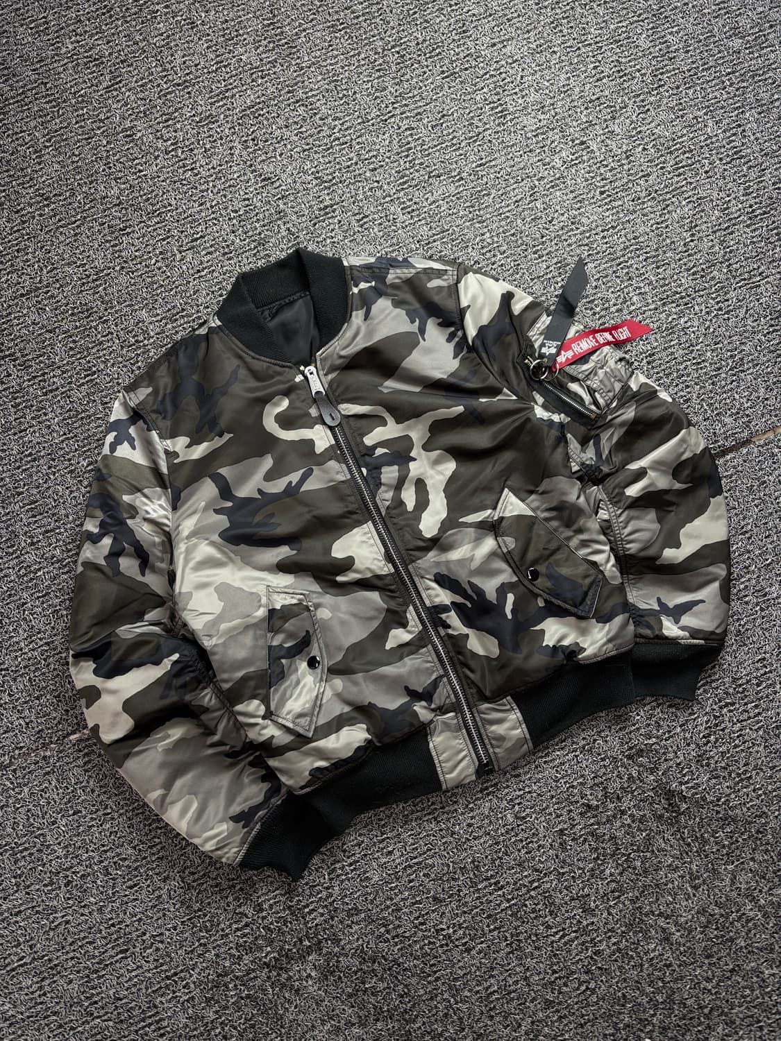 알파인더스트리 카모플라쥬 MA-1 리버시블 항공 점퍼 2482 상품이미지1