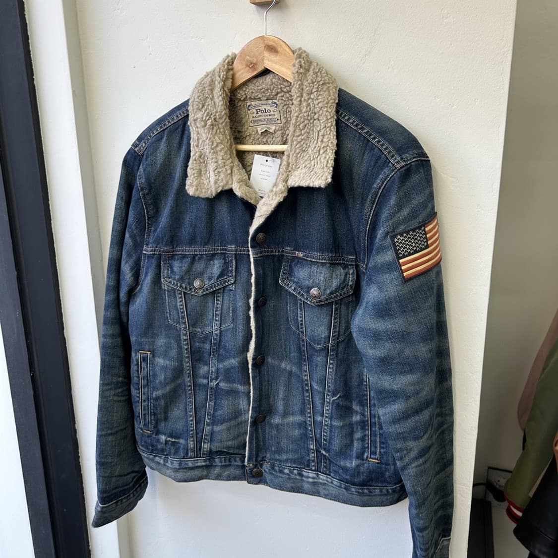 15513 - 폴로 랄프로렌 쉐르파 성조기 데님 자켓 상품이미지2