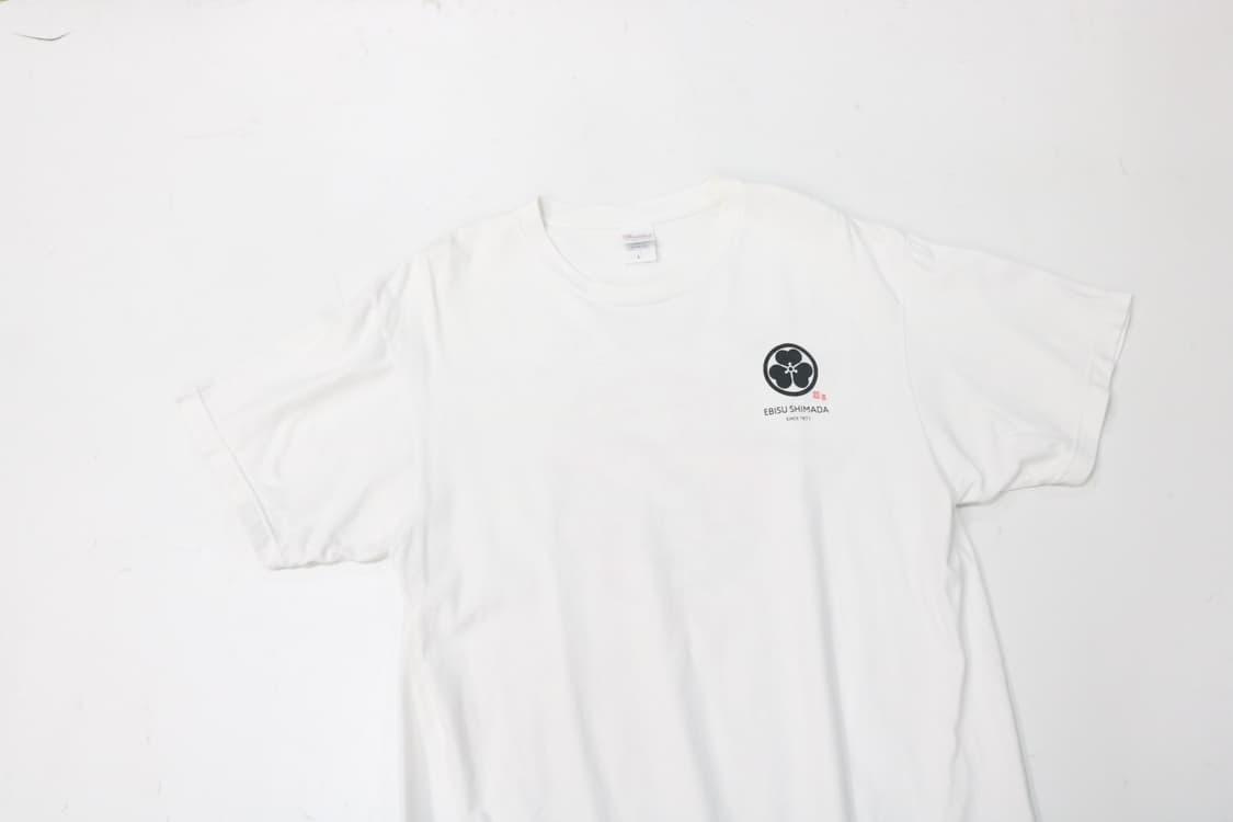 EBISU SHIMADA 에비스 시마다 재팬 그래픽 화이트 반팔 티셔츠 상품이미지5