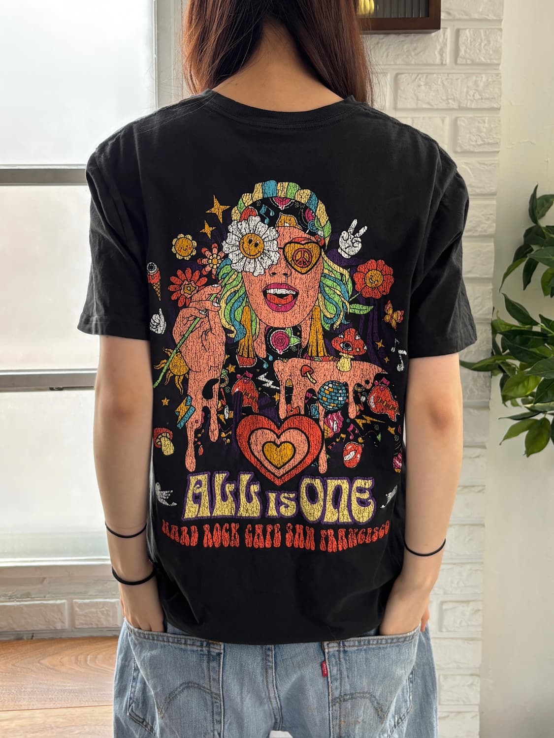 하드락 백 프린팅 반팔 상품이미지1