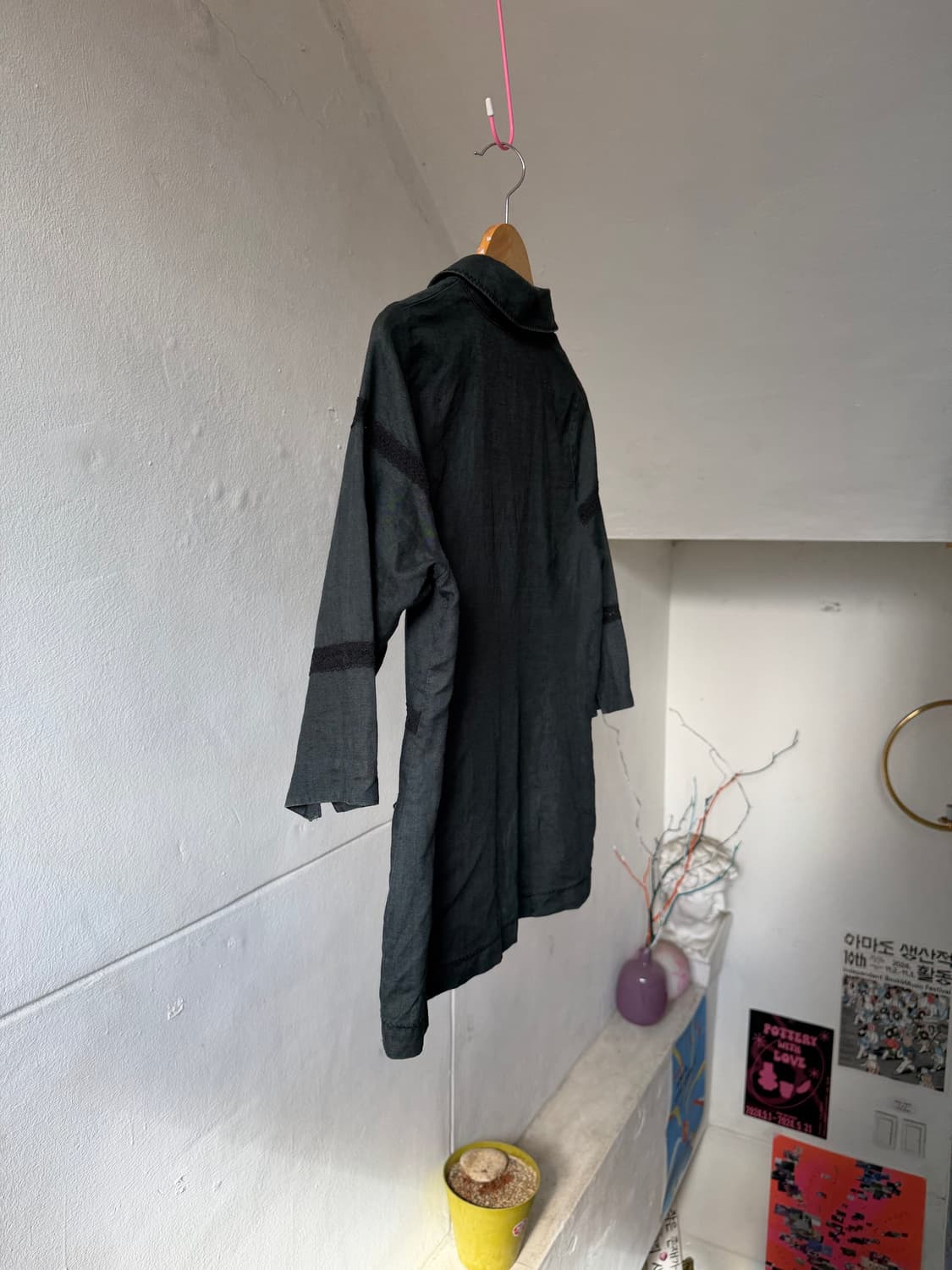 빈티지 블랙 레이스 거즈 셔츠 상품이미지7