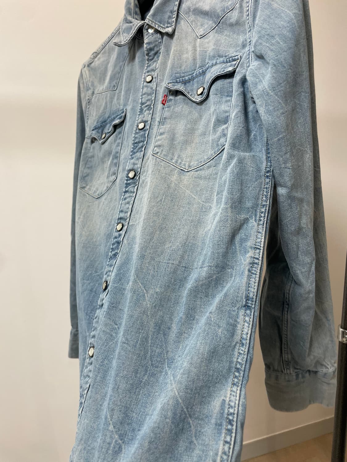 (S) levis 리바이스 웨스턴 데님 셔츠 상품이미지2
