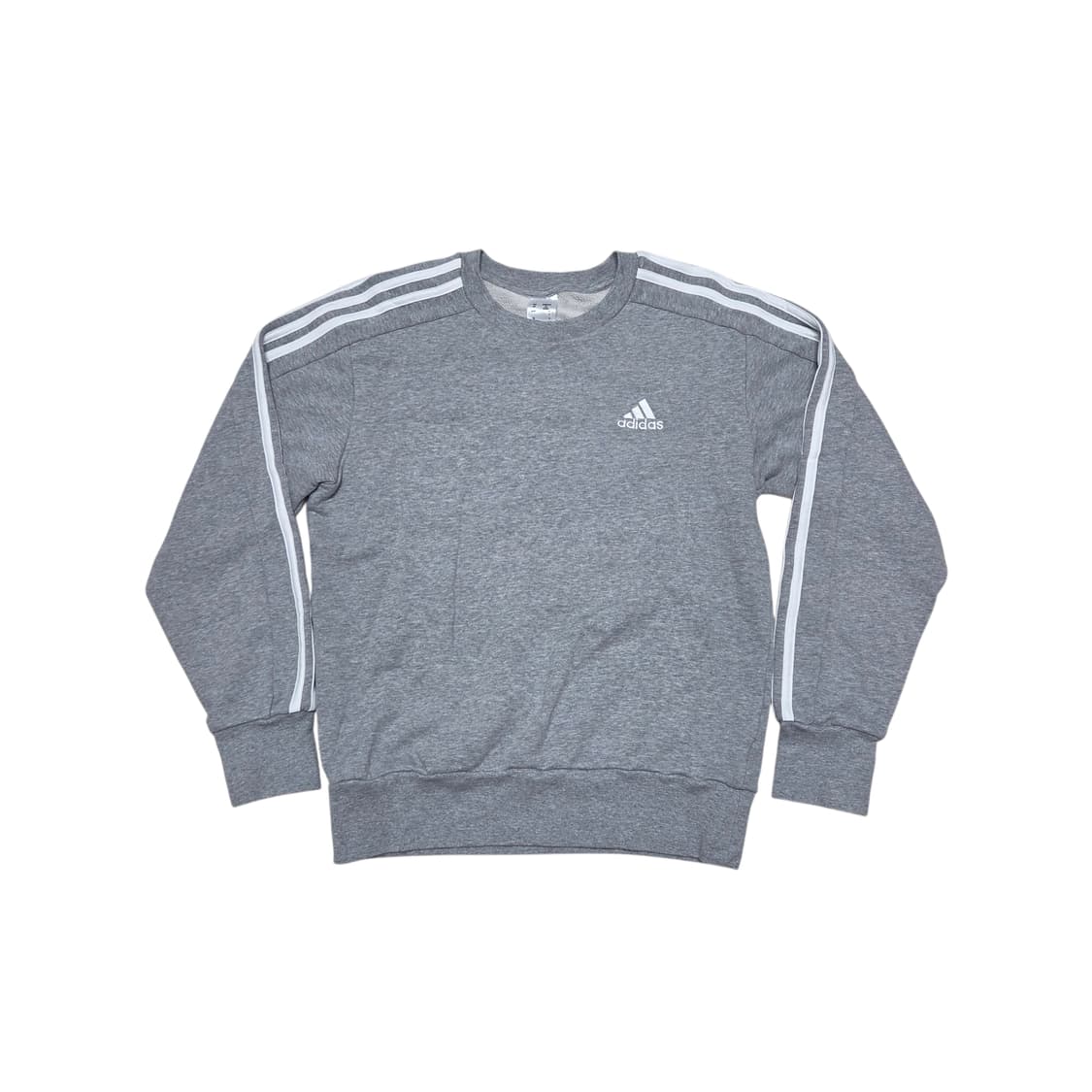 Adidas 아디다스 기본 삼선 프렌치테리 맨투맨 남녀공용 상품이미지1