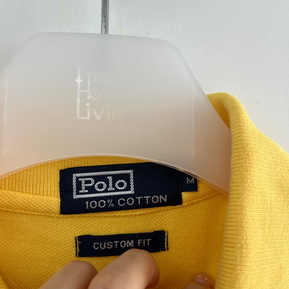 폴로 랄프로렌 빅포니 옐로우 카라 반팔 티셔츠 상품이미지5