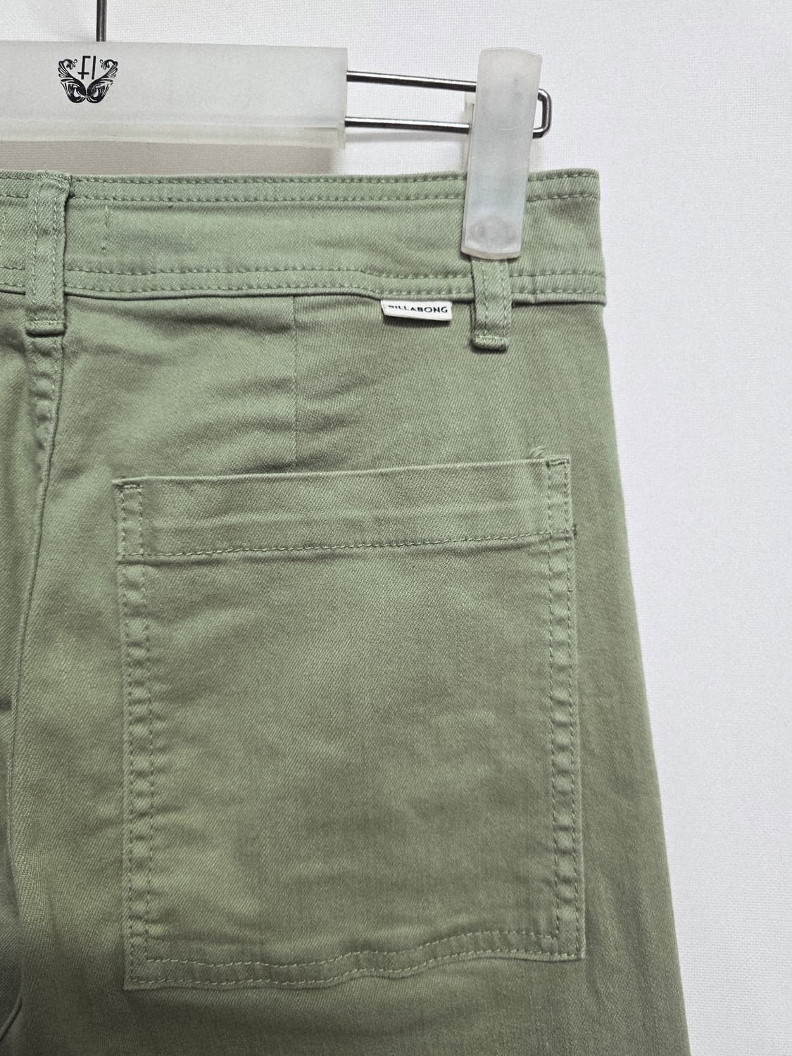 billa bong 올리브 그린 와이드 데님 팬츠28 상품이미지5