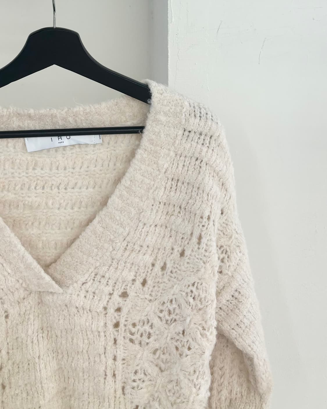 이로 알파카 모헤어 브이넥 니트 상품이미지4