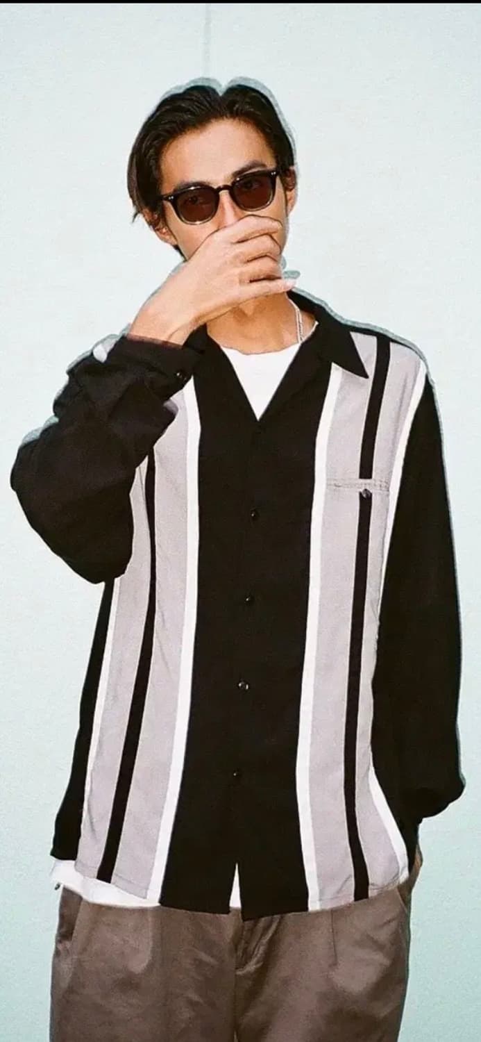 와코마리아 투톤 셔츠 M 상품이미지1