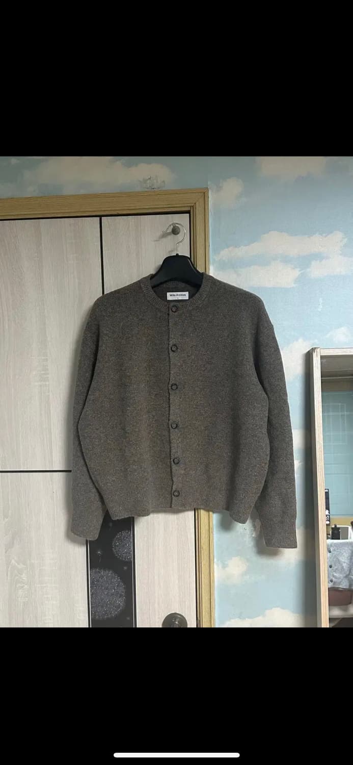 (M) 밀로아카이브 크롭 무브 가디건 블루그레이, 브라운 2종 상품이미지2