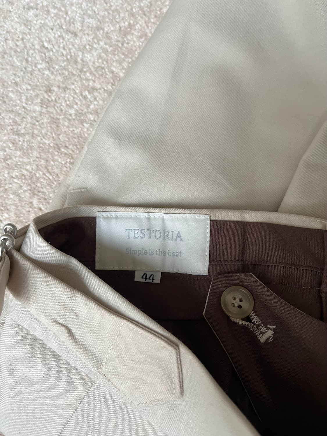 테스토리아 테일러드 베이지 팬츠 (29-30) 상품이미지6