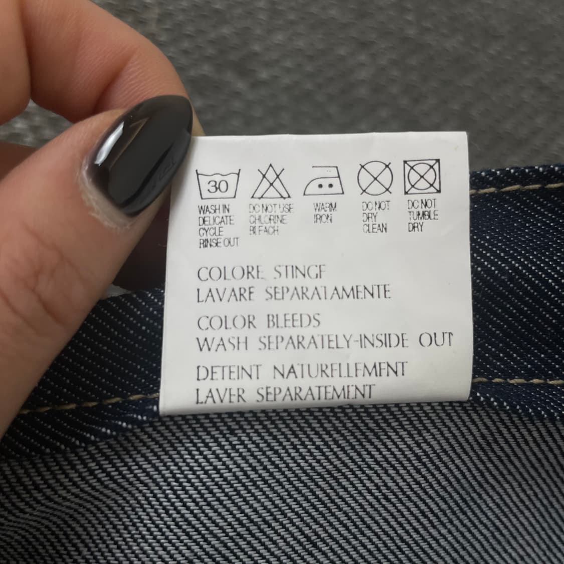 (28) 캘빈클라인 포켓 큐빅디테일 세미부츠컷 생지팬츠 상품이미지9