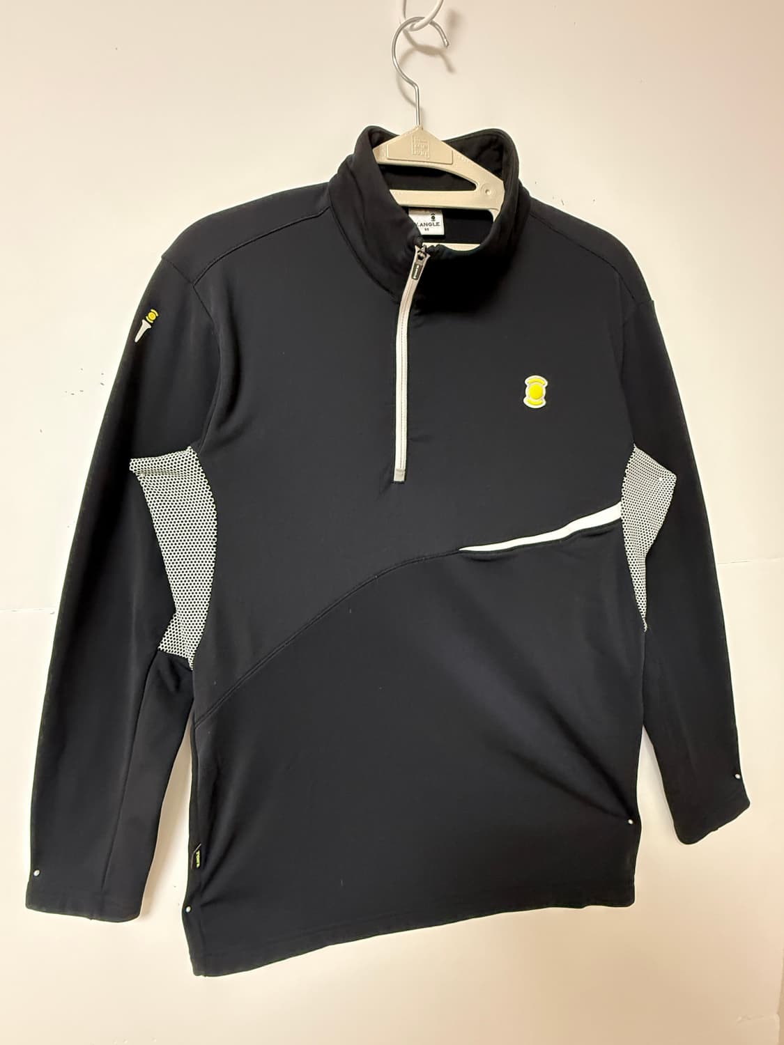 🖤 와이드앵글 W.ANGLE 골프 하프집업 티셔츠 블랙 95 🖤 상품이미지2
