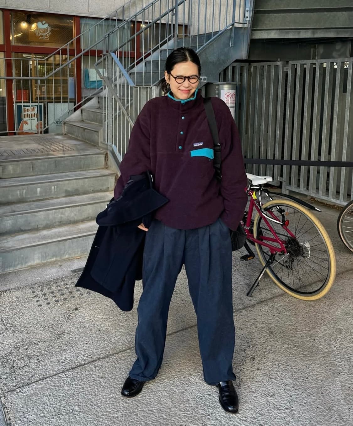 파타고니아 신칠라 블랙 스카이블루 빈티지 우먼 XL 상품이미지2