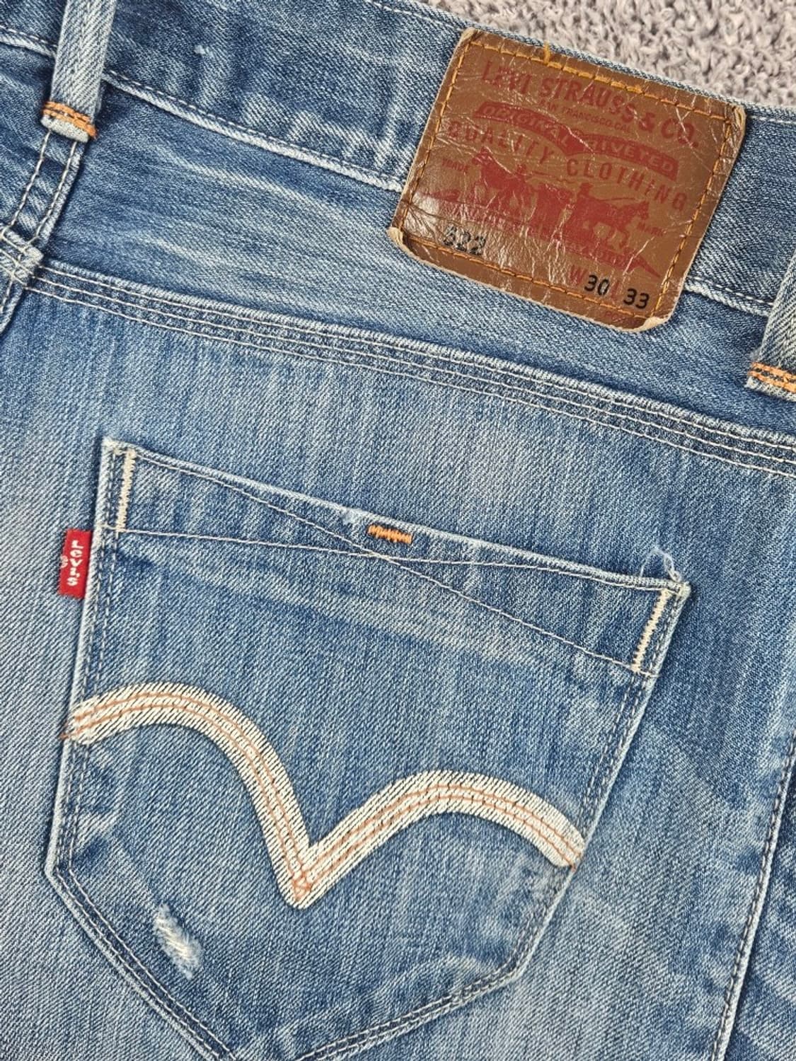 리바이스 522 데미지 워싱 진 데님 팬츠 ( 30X33 )/ 10896 상품이미지8