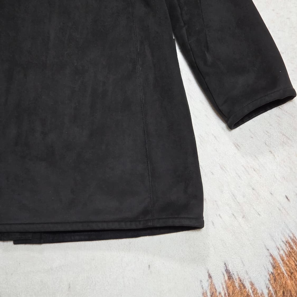 빈티지 콩버튼 무스탕 퍼 코트 자켓 상품이미지6