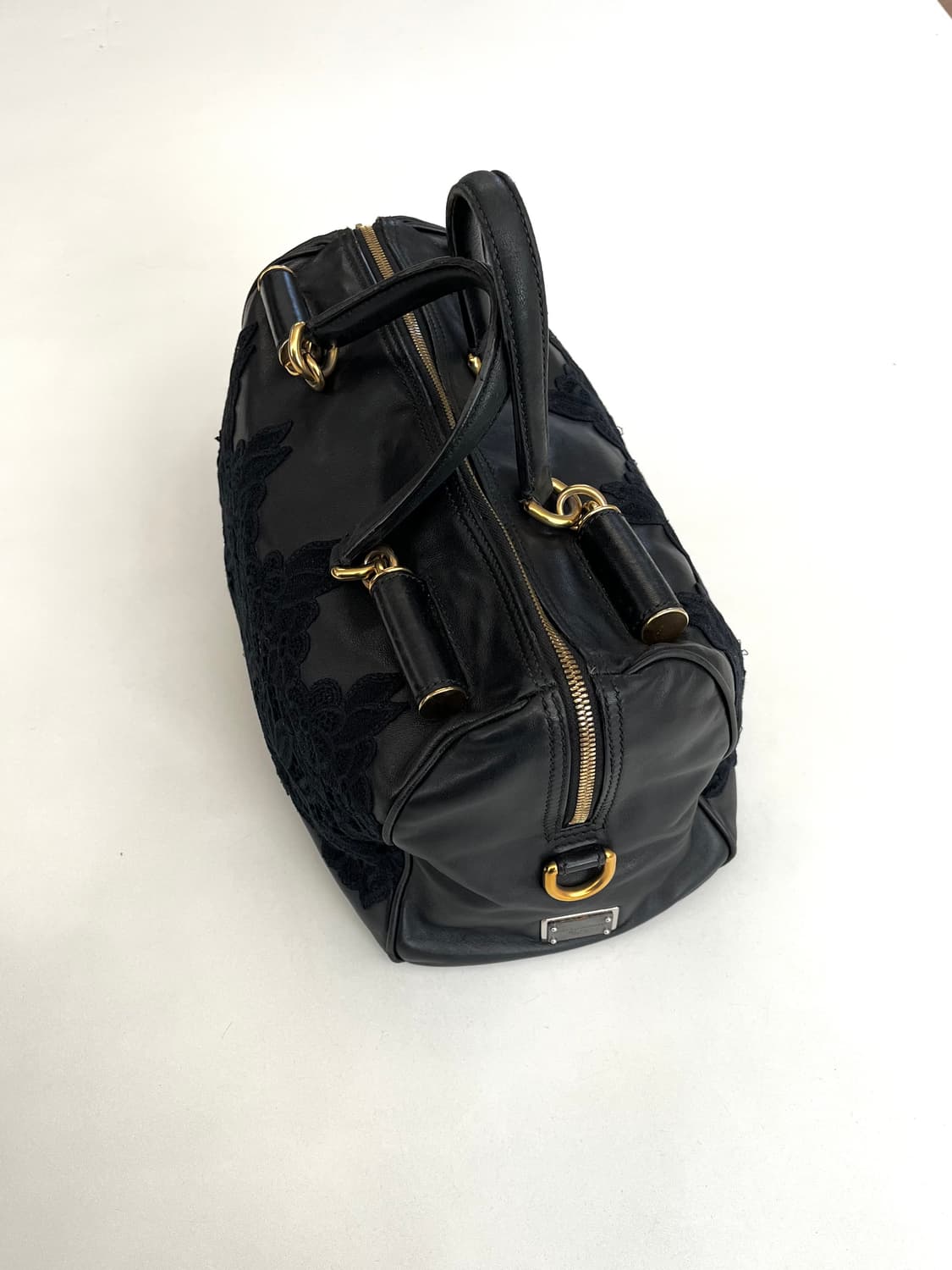 돌체앤가바나 2011 런웨이 아카이브 플라워 레이스 레더백 상품이미지5