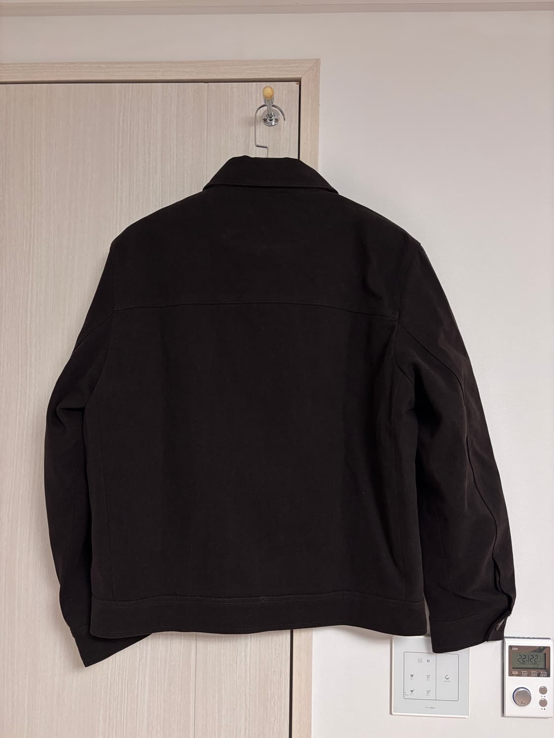 새상품) M 자라 누빔 오버셔츠 다크 브라운 상품이미지4