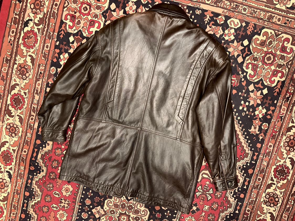 ( L ) 런던포그 가죽자켓 레더자켓 가죽카코트 가죽롱코트 가죽자켓 상품이미지5