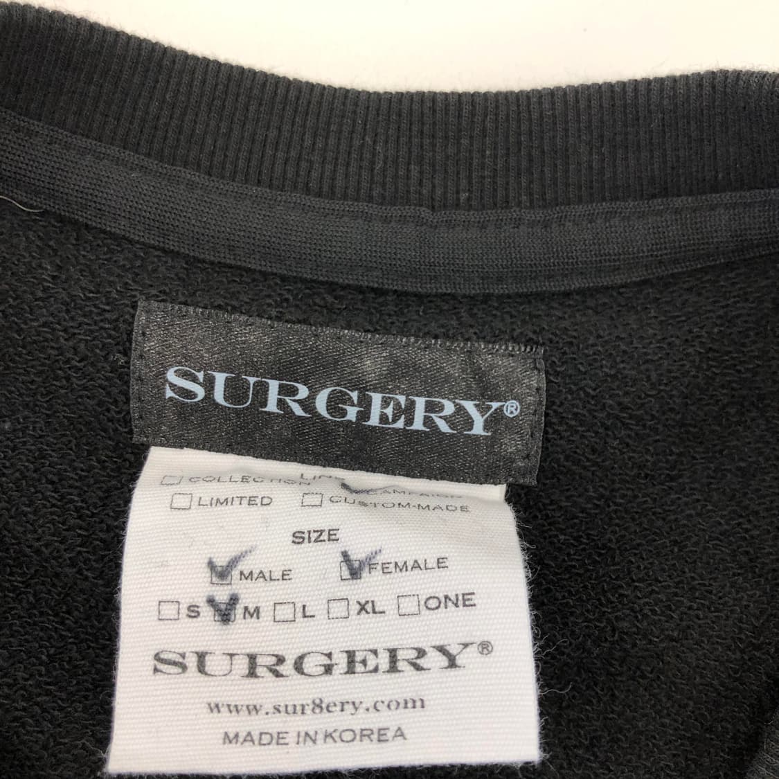 써저리 해피피플갤러리 맨투맨 M 오버 상품이미지5