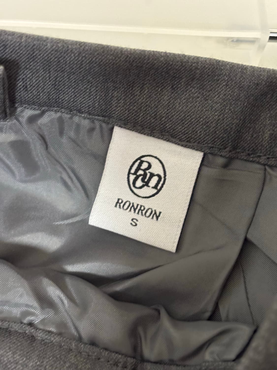 ronron 론론 레이어드 플리츠 스커트 차콜 그레이 S 상품이미지3