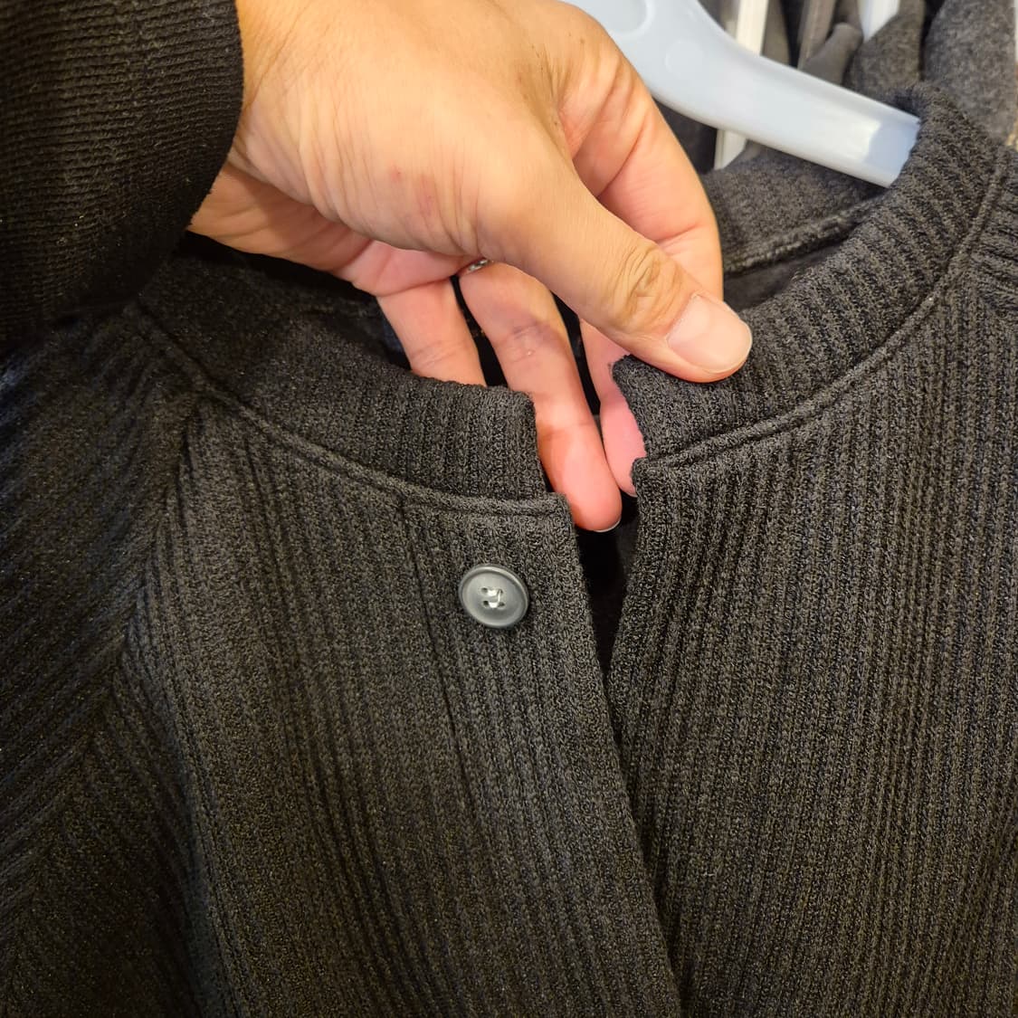 M~L 블랙 코듀로이 가디건 상품이미지5