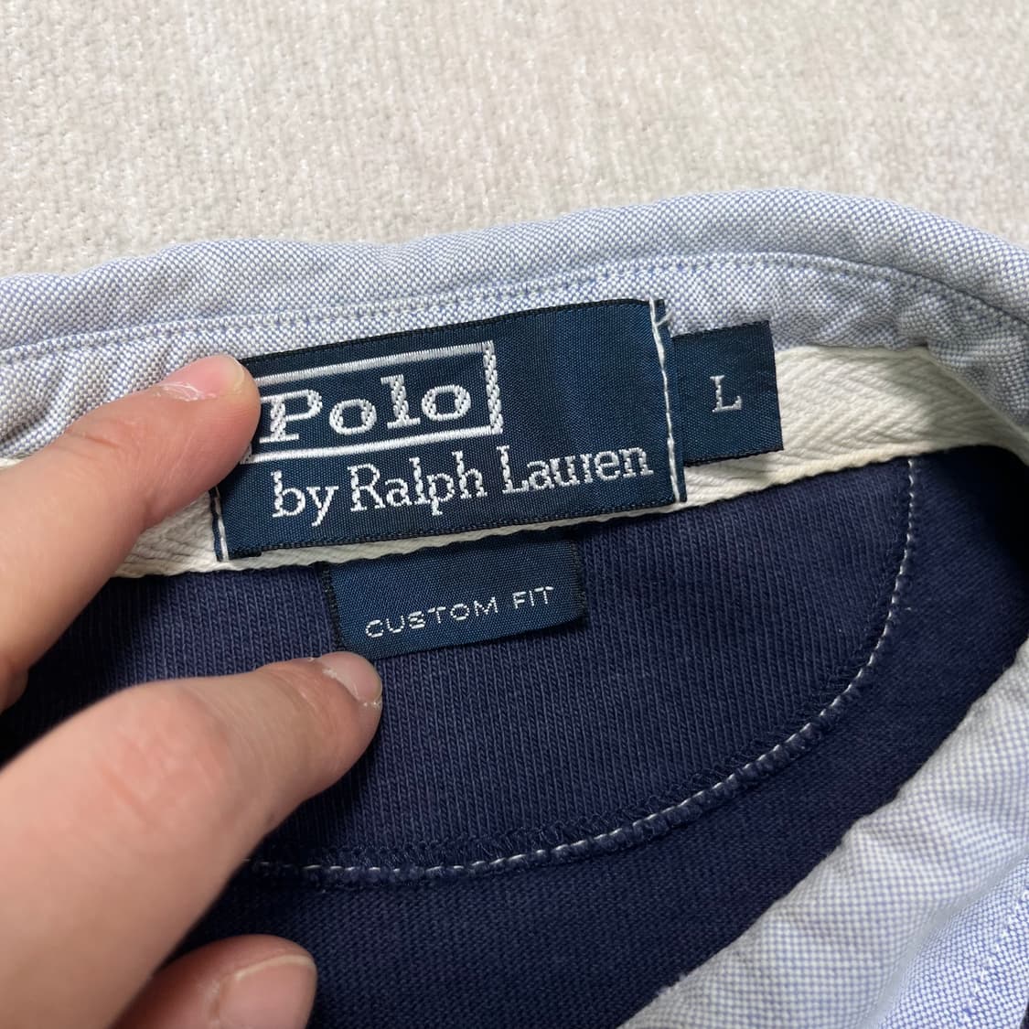 100 폴로랄프로렌 스트라이프 럭비티  상품이미지3