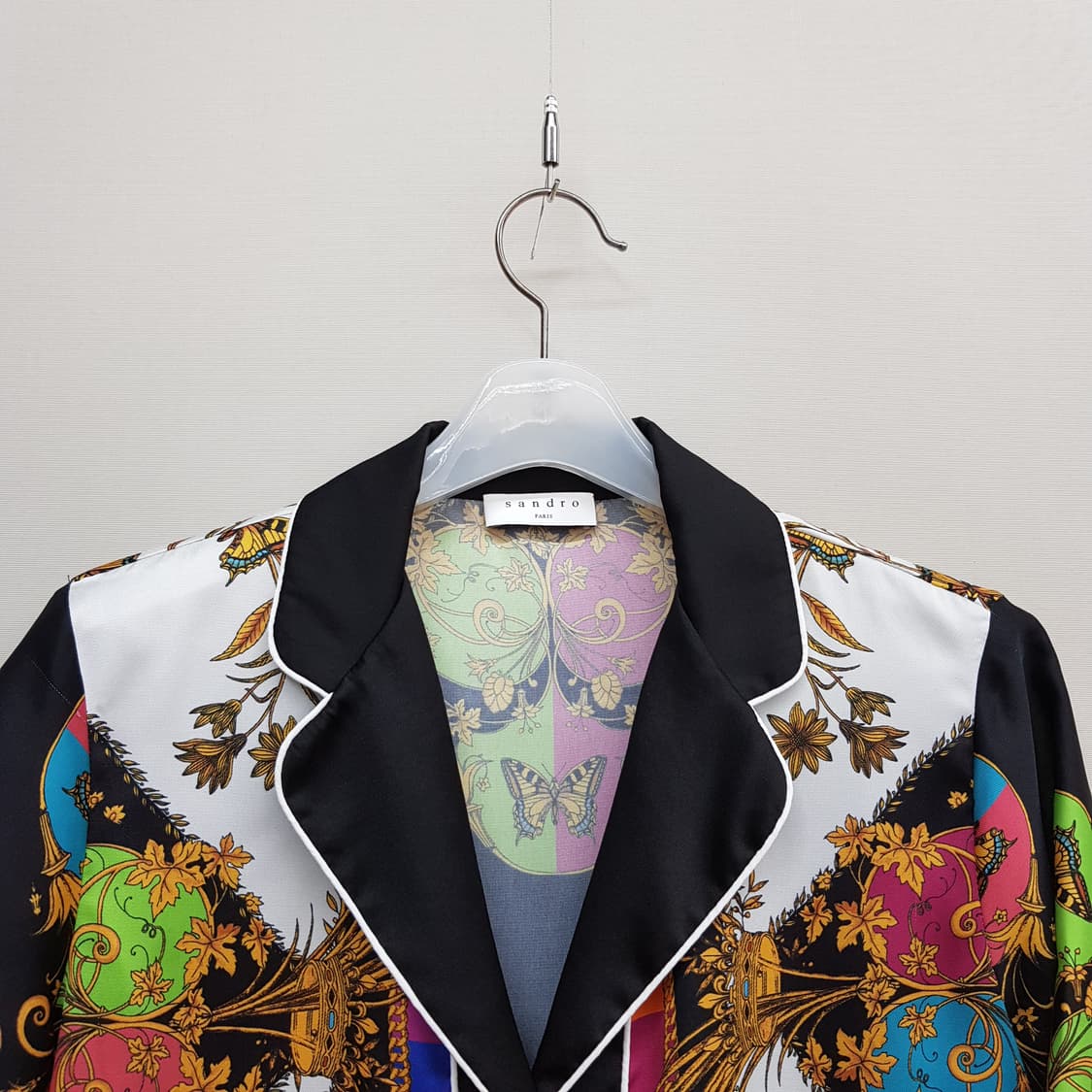 산드로 Sandro 멀티컬러 오픈카라 셔츠 1사이즈 상품이미지3