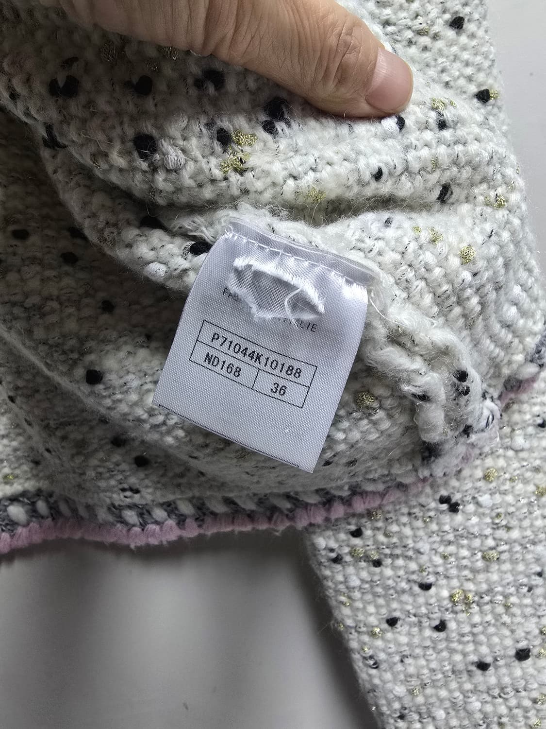 트위드 니트 자켓 M 상품이미지4