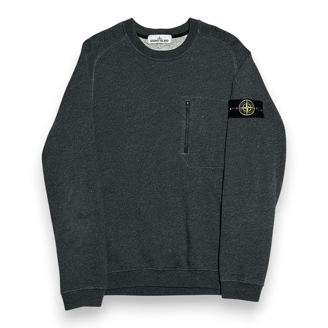 Stone Island 정품 챠콜 그레이 포켓 맨투맨 상품이미지1