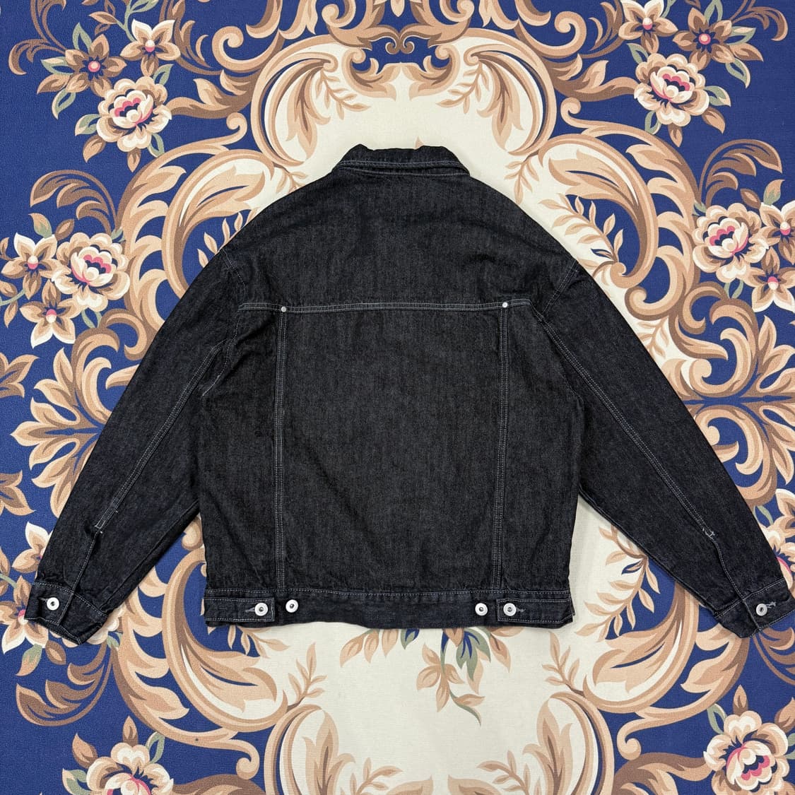 (M)트릴리온 Trillion 투포켓 흑청데님 트러커자켓 상품이미지5