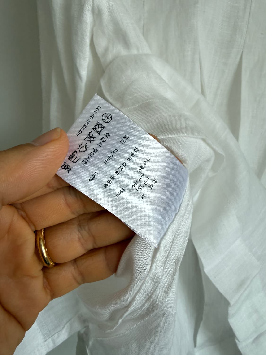 Pre owned 프렌치 린넨 셔츠(택 달린 제품) 상품이미지6
