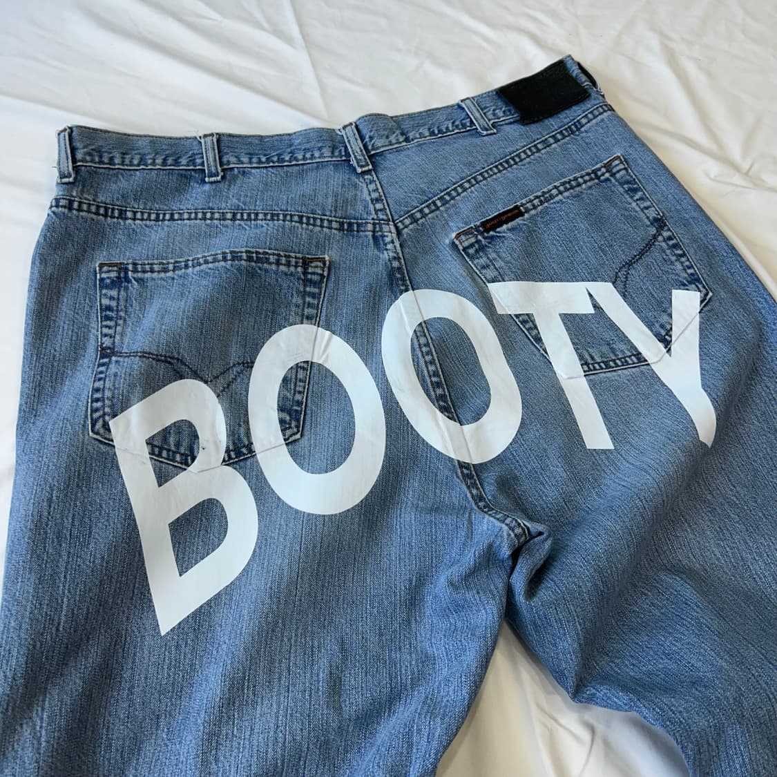 BOOTY 커스텀 90‘s 할리 데이비슨 연청 데님 상품이미지3