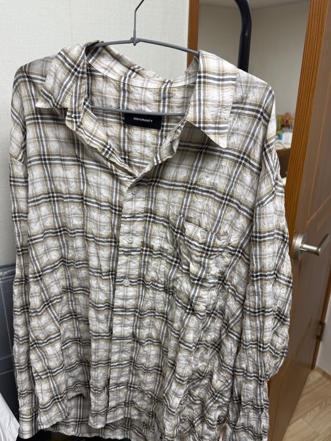 999휴머니티 이지 체크 셔츠 상품이미지5