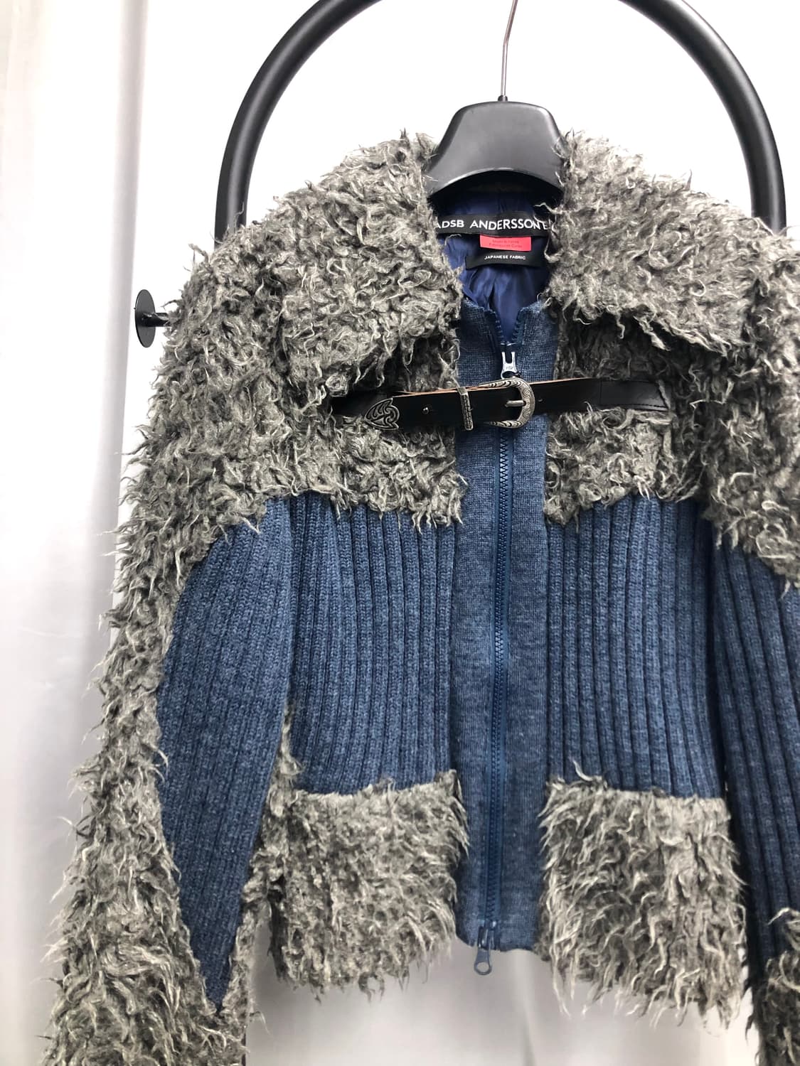 앤더슨벨 포 우먼 뉴 올가 헤어리 니트집업 자켓 M 상품이미지2