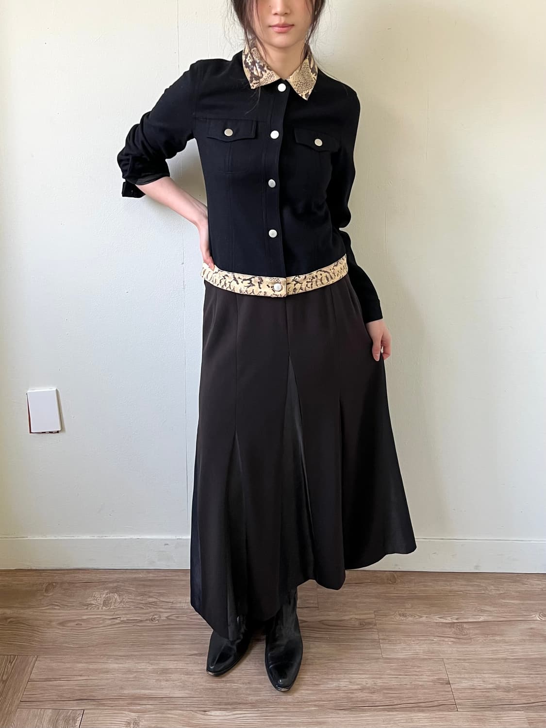 PAPION 멀티 패턴 스커트 상품이미지7