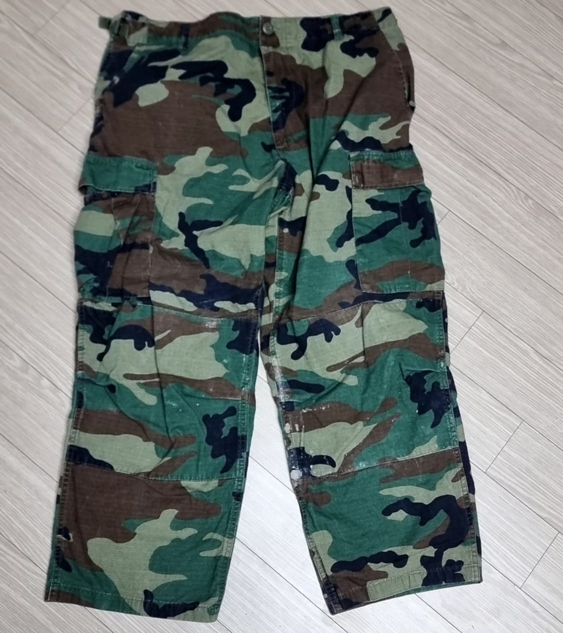 미군 우드랜드 카모 밀리터리 카고 바지(실측) 상품이미지1