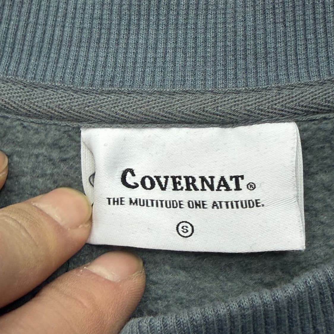 커버낫 베이직 로고 맨투맨 v2250 상품이미지6