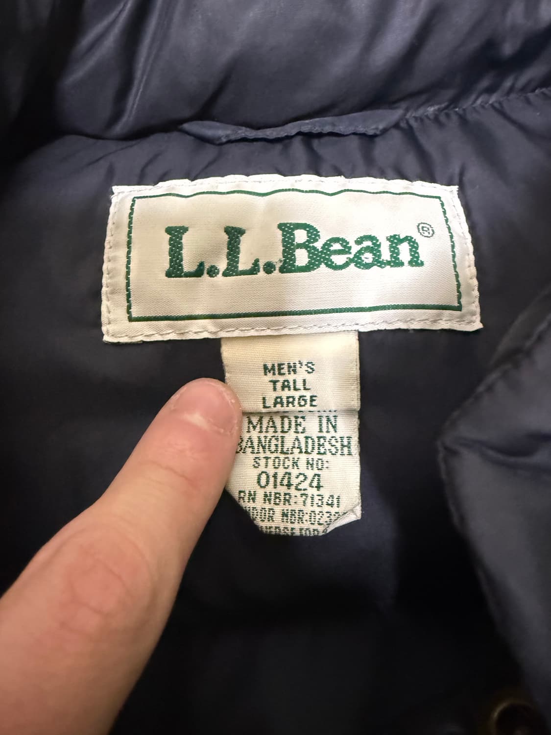 90s 엘엘빈 패딩조끼 상품이미지3