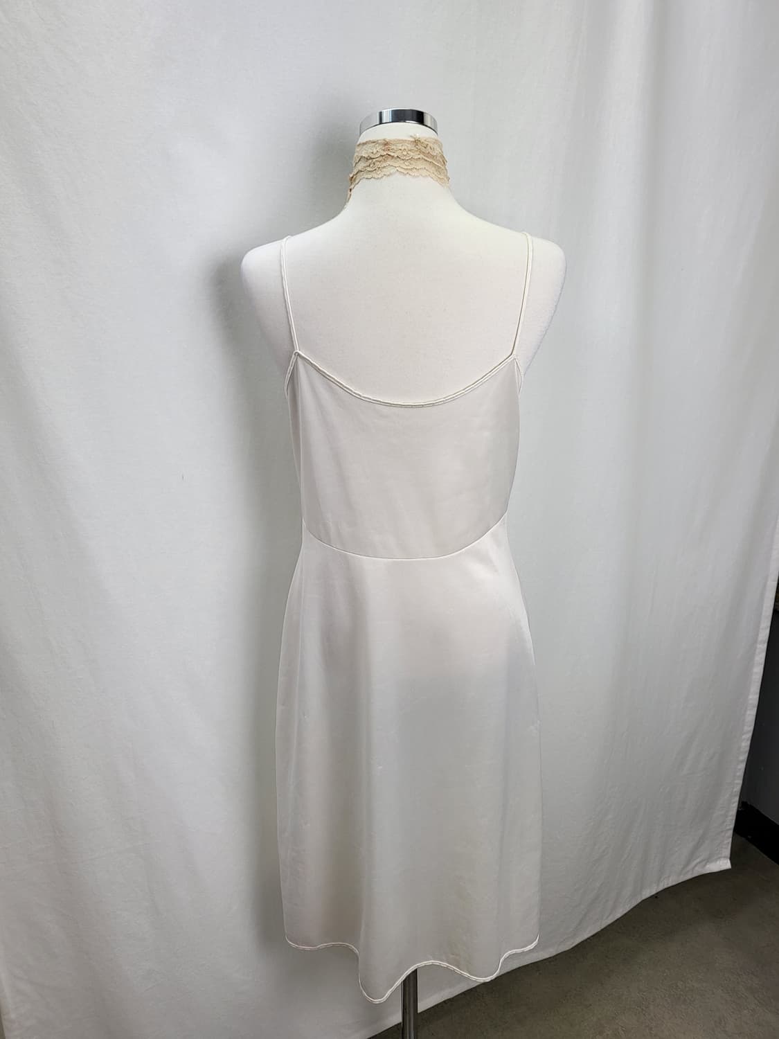 빈티지 샴페인 화이트 슬립 드레스 상품이미지3