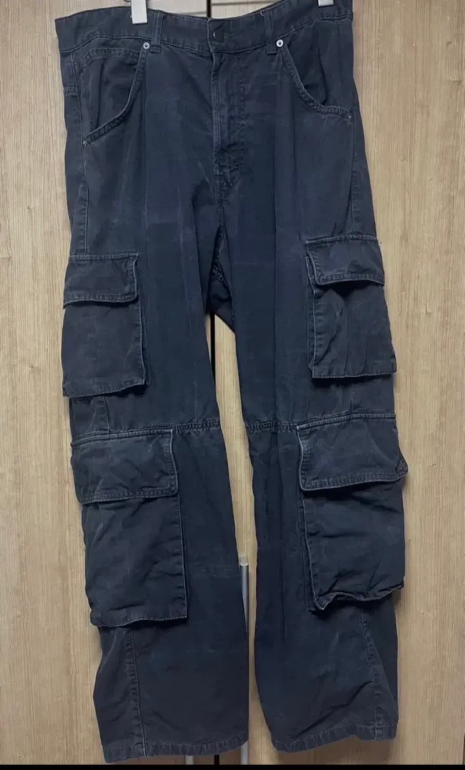 ZARA MAN 블랙 카고 바지 상품이미지1