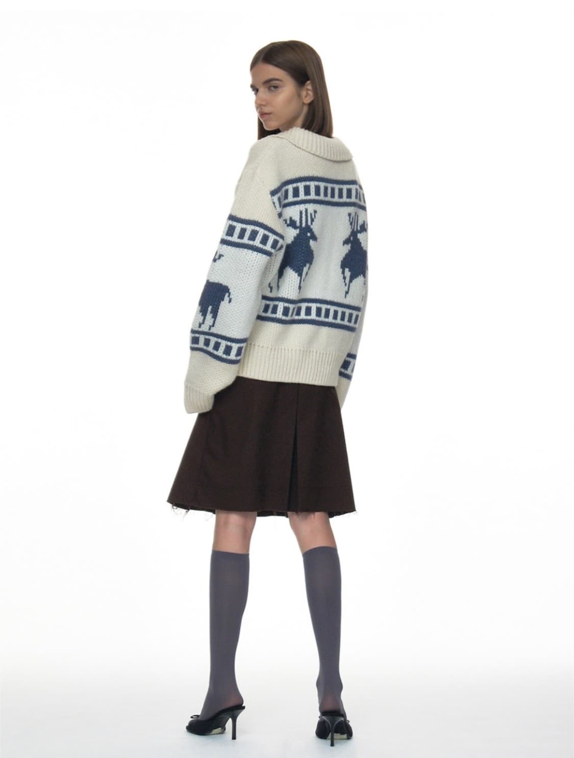 파르티멘토우먼 코위찬 니트집업 상품이미지3