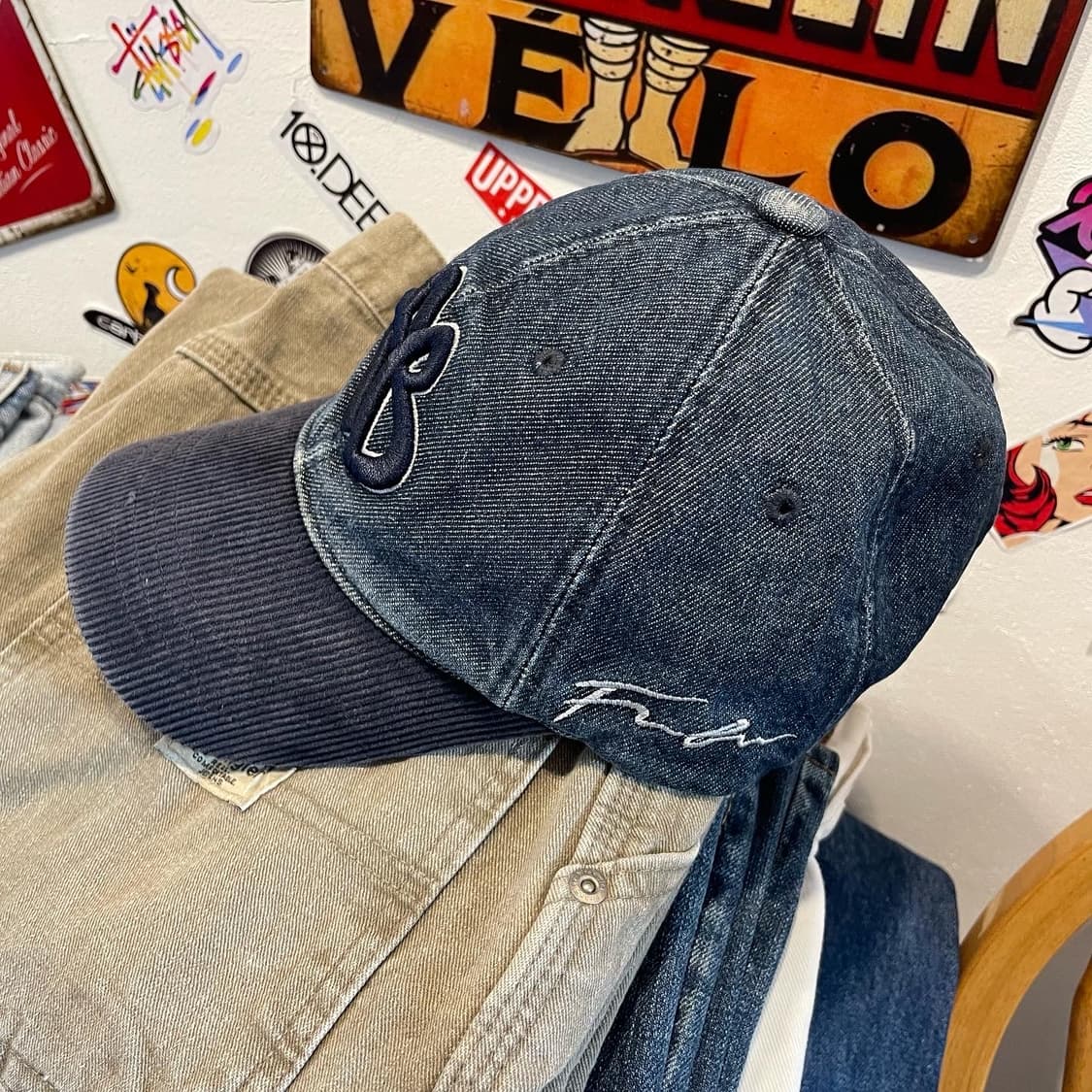 후부 데님 볼캡 상품이미지2