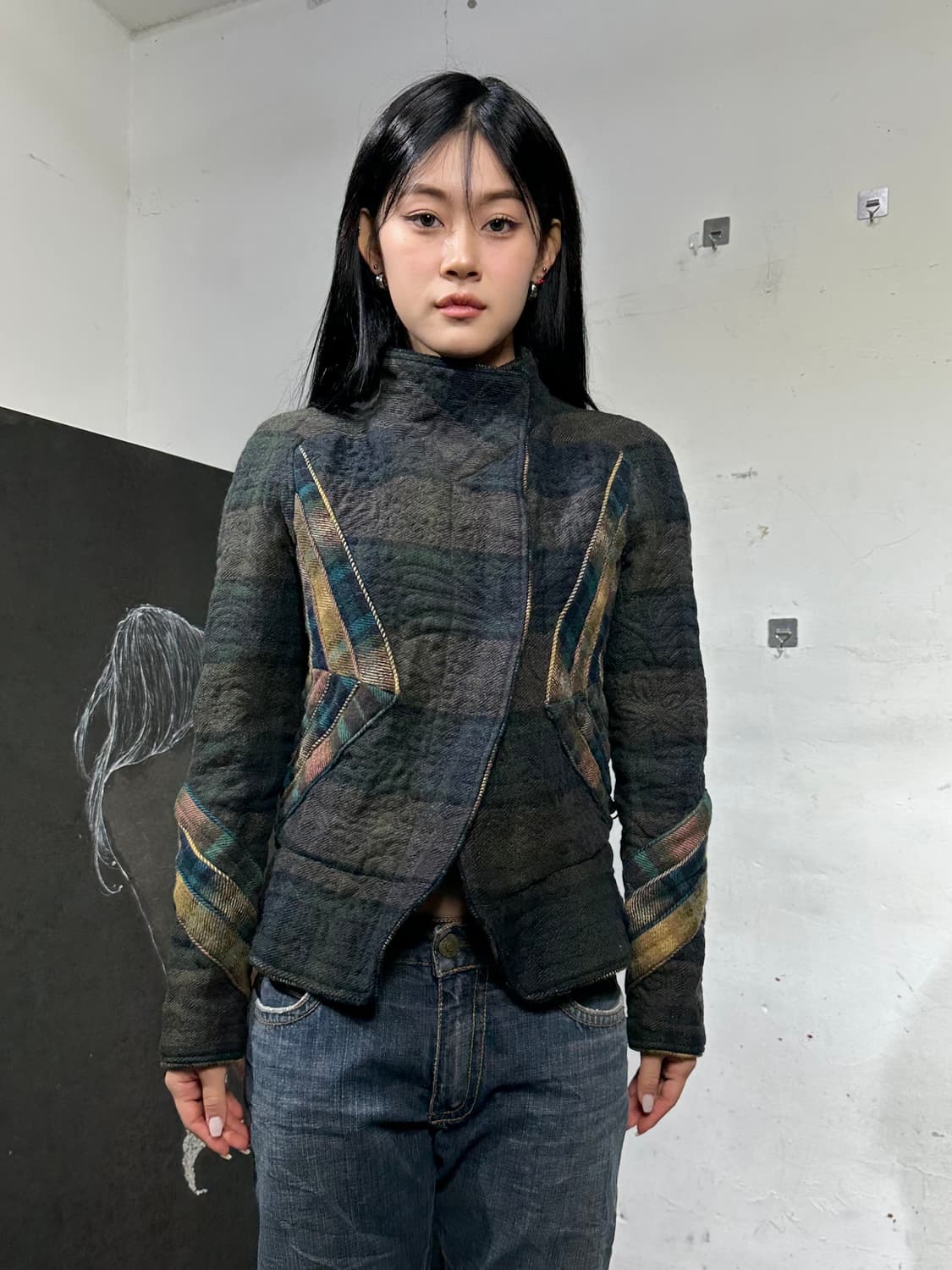 Jpn 일본빈티지 이자벨마랑 아카이브 패치 투버튼 자켓 상품이미지5