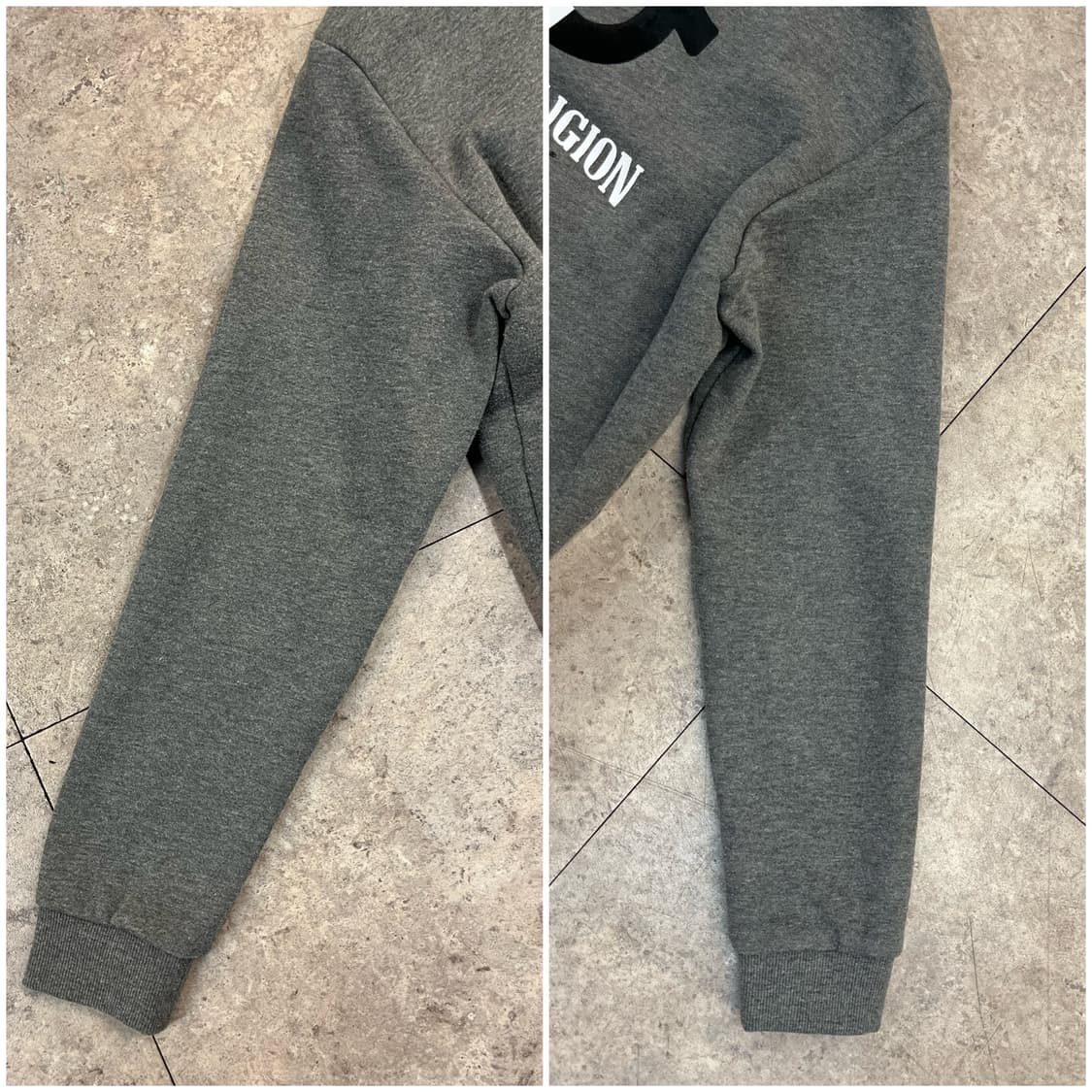 트루릴리전 털 후드집업 그레이 100(L) #csz2958 상품이미지10