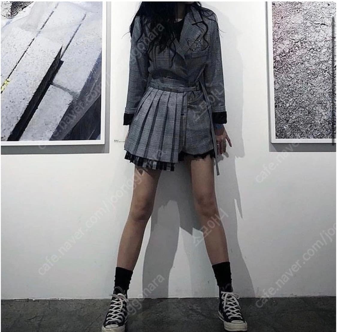 페인오어플레져 체크 셋업 상품이미지1