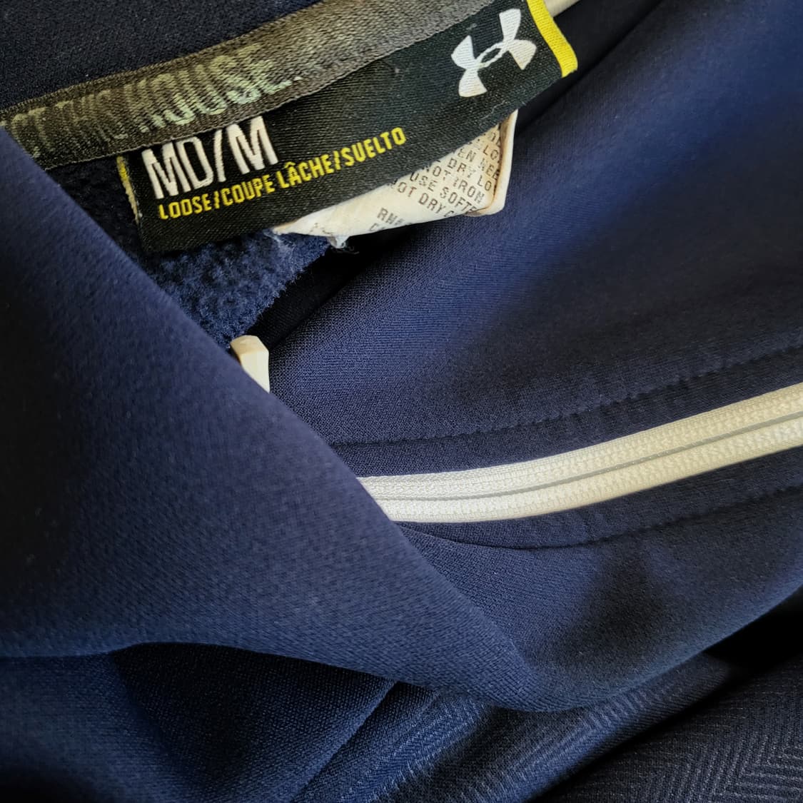 언더아머 네이비 져지 100-105 트랙탑 상품이미지7